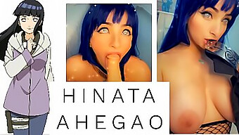 Cosplay Sensual Hinata Ahegao Dengan Elemen Bertema Naruto