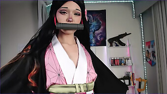 Nezuko Se Entrega Al Placer En Solitario Con Juego De Tentáculos Y Creampie