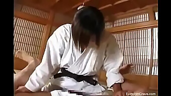 Japanese Karate Instructor Submits To Pegging