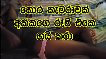 Young Sri Lankan Girl Gets Naughty With An Unknown Guy In Her Bedroom