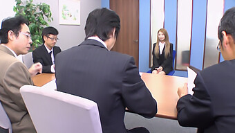 Japanese Teen'S Brutal Job Interview Turns Into Intense Sexual Encounter With Boss