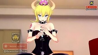 در این ویدیوی Pov، دوست دختر Bowsette به شما کار دستی می دهد