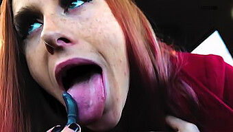 Redhead Gives The Worst Blowjob To The Tiniest Penis In The World