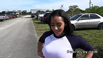 Couple Amateur Latina S'Engage Dans Une Baise En Plein Air