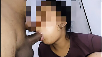 Sri Lankan Teen Enjoys Deepthroating And Swallowing Cum