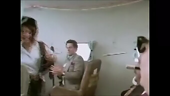 Vintage 90s Orgy On A Private Plane With Sexy Bouncing And Silly Humor