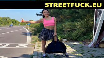 Toy-Filled Street Sex With A Hitchhiking Seductress And Her Married Partner