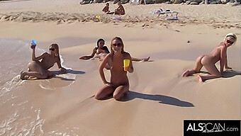 Bibi Noel And Her Friends Indulge In Erotic Beach Activities