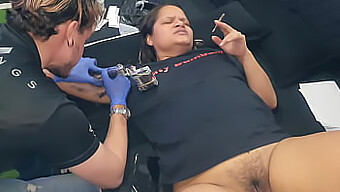 Tattooist Gets Seduced By A Hot German Wife For A Tattoo Session