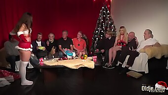 A special Christmas group sex with older and younger participants