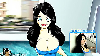 Hannah Minx ขี่รางในวิดีโอการ์ตูนร้อน