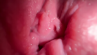 Intense Close-Up Of An Amateur'S Pussy Spreading And Moaning