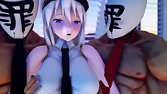 L'aventure MMD d'AzurLane avec de gros seins et du sexe oral