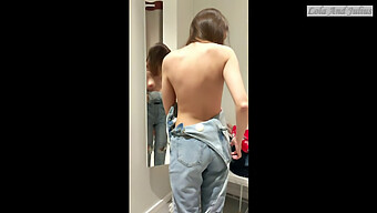 My Partner Secretly Captured Me Undressing In The Changing Room Using A Mobile Phone