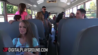 Kaci Lynn And Keiran Lee In A Steamy Bus Ride Encounter